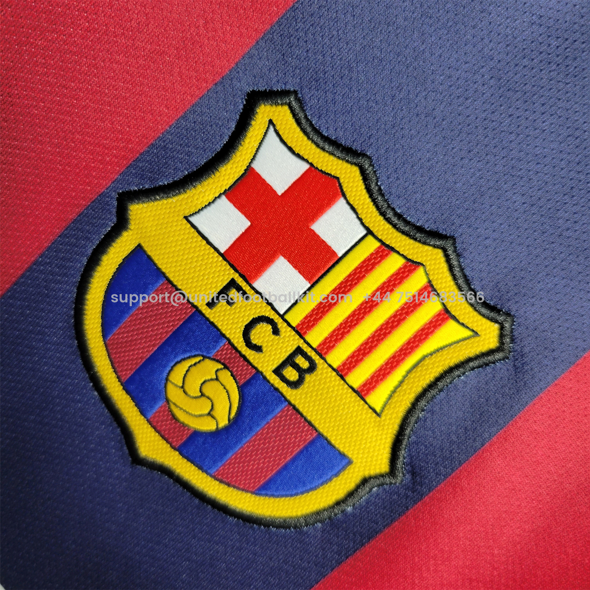 Unitedfootballkit.com | Retro Barcelona 14-15 Home Stadium Jersey -Customize Name, Number and Patch | Worldwide Shipping