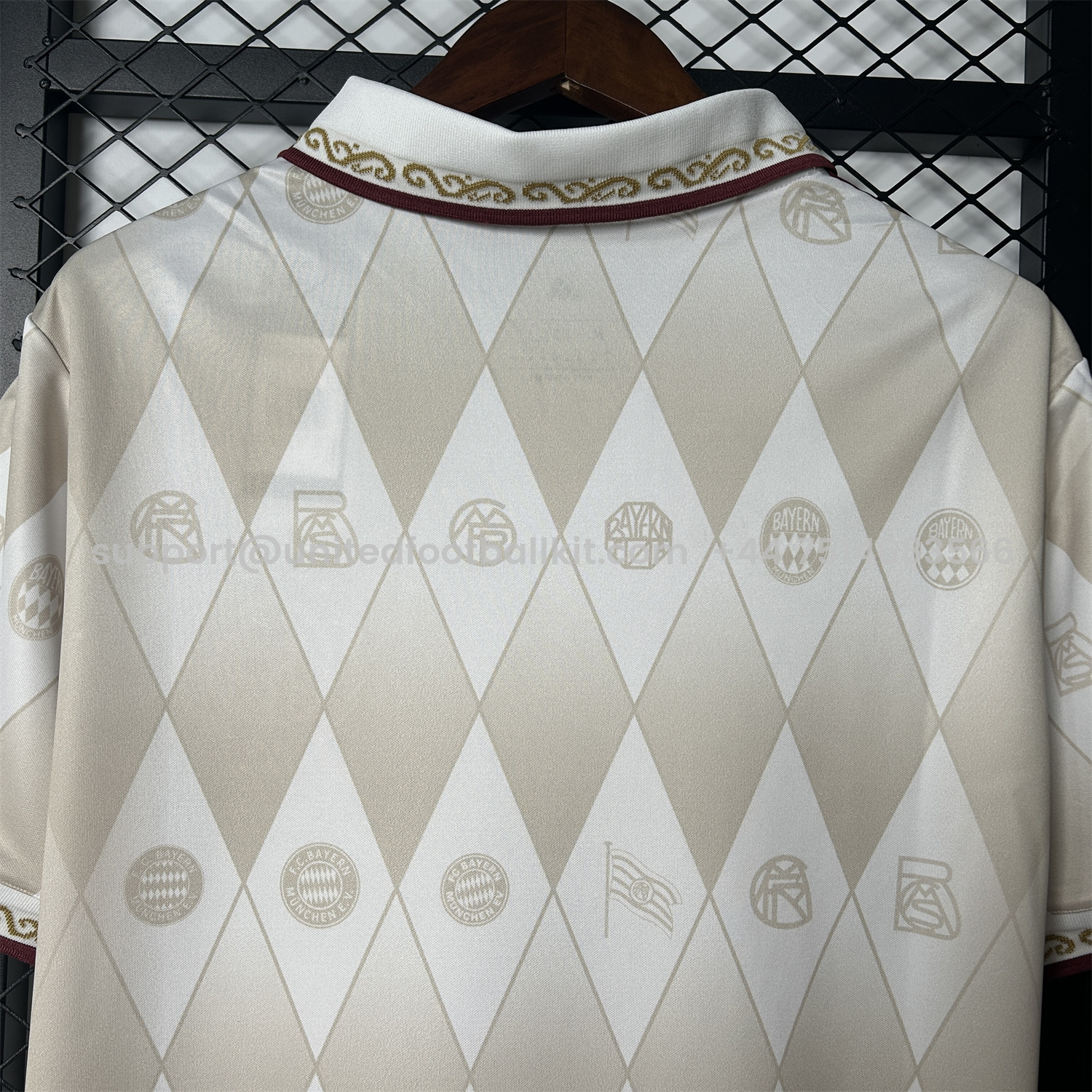 Unitedfootballkit.com | Bayern Munich 2025 125th Anniversary Diamond Pattern Special Edition Jersey - Fans Version -Customize Name, Number and Patch | Worldwide Shipping