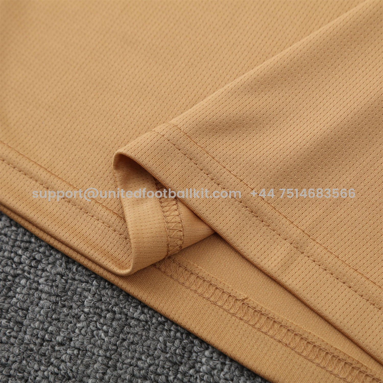 Unitedfootballkit.com | Argentina 25-26 POLO Short-Sleeve Training Set - Light Brown Top and Grey Pants -Customize Name, Number and Patch | Worldwide Shipping