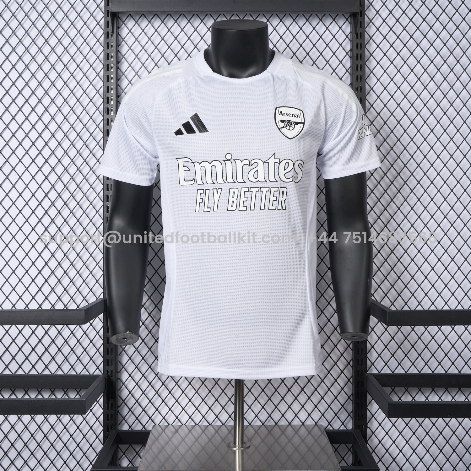 Unitedfootballkit.com | Arsenal 24-25 No More Red White Special Edition Jersey - Player Version -Customize Name, Number and Patch | Worldwide Shipping