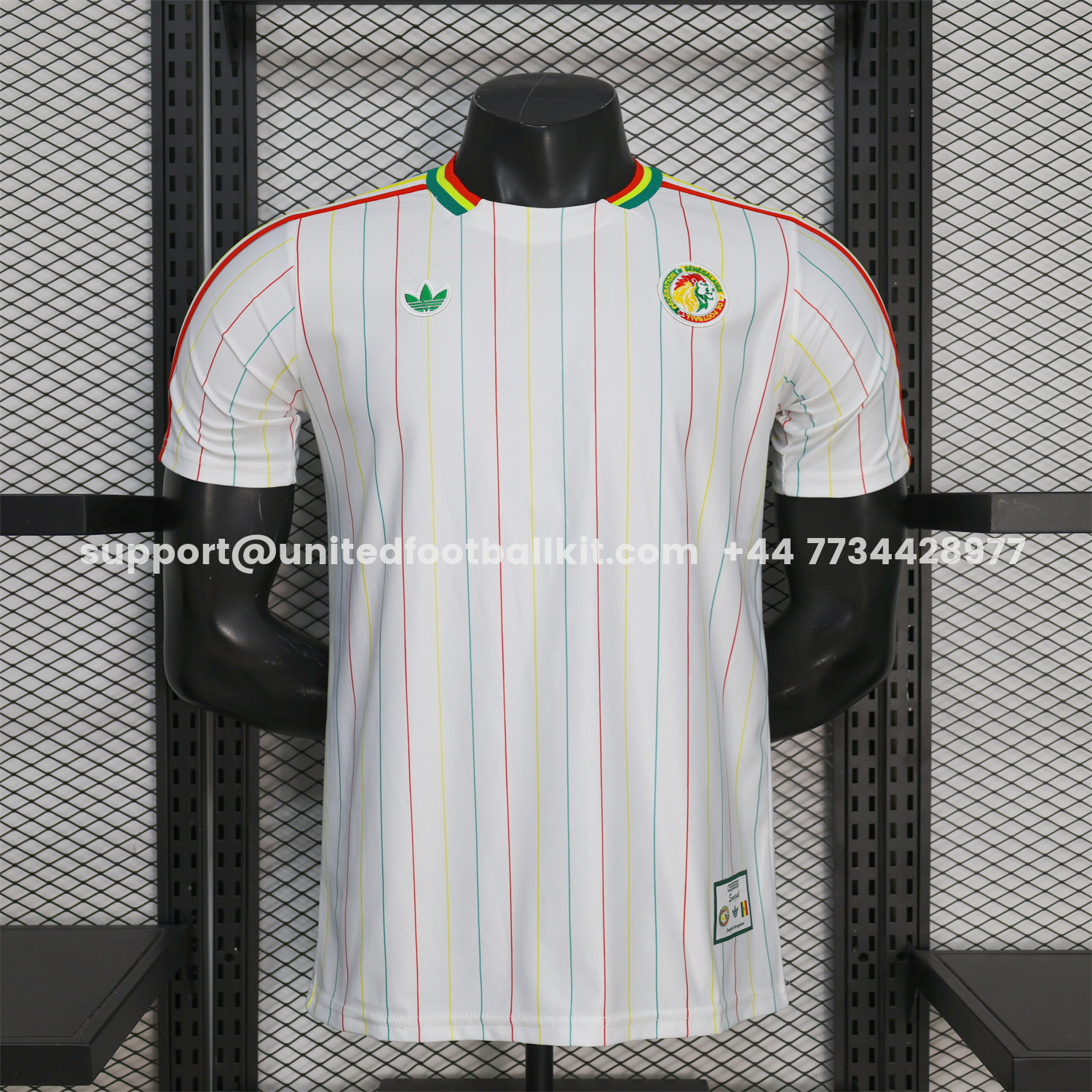 Unitedfootballkit.com | Senegal 2026 Terrace Icon Retro Casual Style White Jersey - Player Version -Customize Name, Number and Patch | Worldwide Shipping