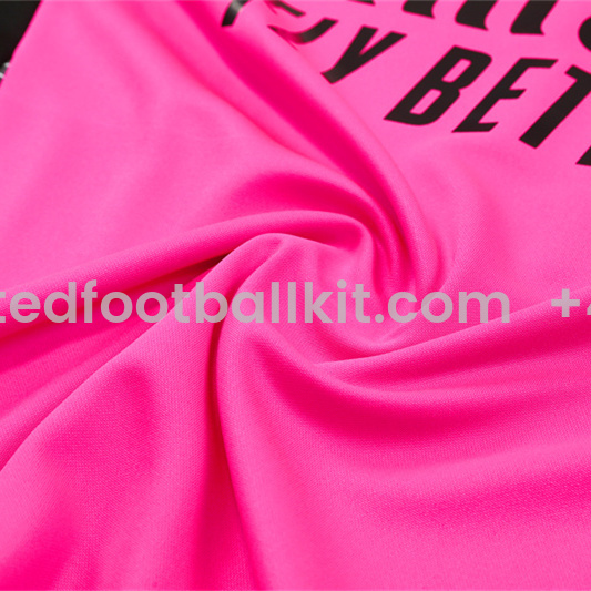 Unitedfootballkit.com | Real Madrid 24-25 Long Sleeve Training Set - Rose Red -Customize Name, Number and Patch | Worldwide Shipping