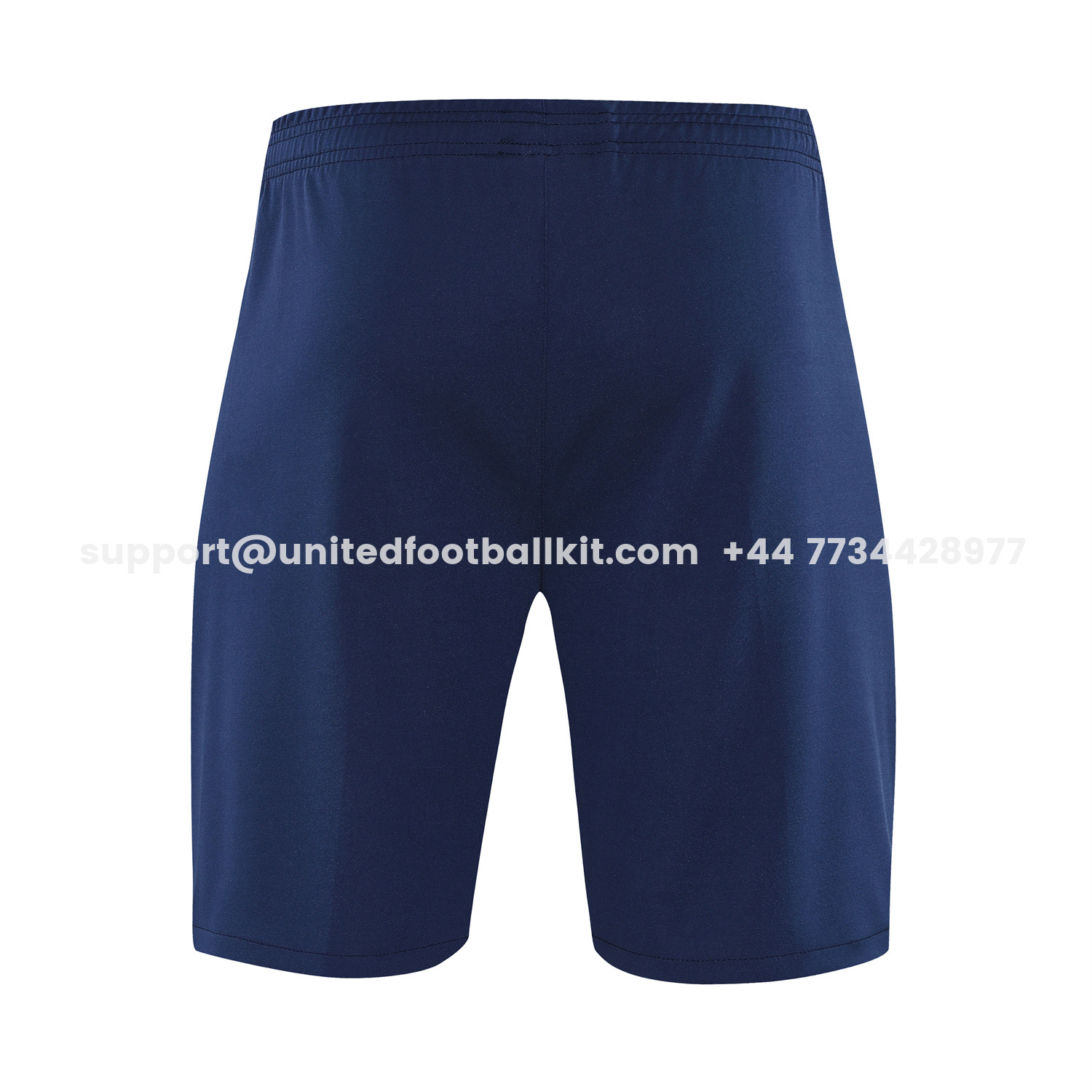 Unitedfootballkit.com | Atletico Madrid Short-Sleeve Training Set - Red White Top & Blue Shorts -Customize Name, Number and Patch | Worldwide Shipping