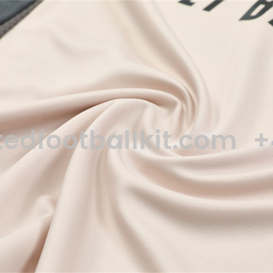 Unitedfootballkit.com | Real Madrid 24-25 Kids Long Sleeve Training Set - Apricot -Customize Name, Number and Patch | Worldwide Shipping