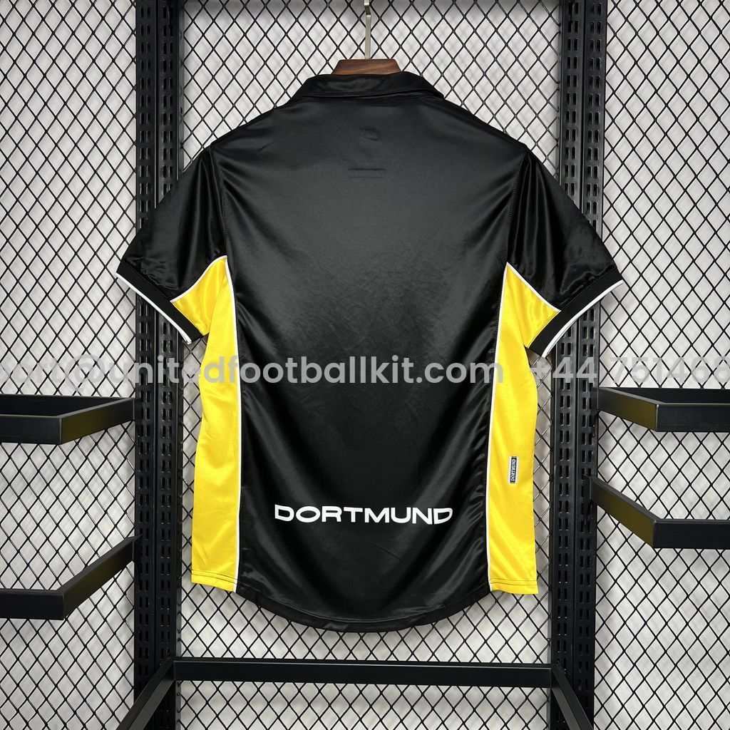 Unitedfootballkit.com | Retro Dortmund 1998-00 Away Jersey -Customize Name, Number and Patch | Worldwide Shipping