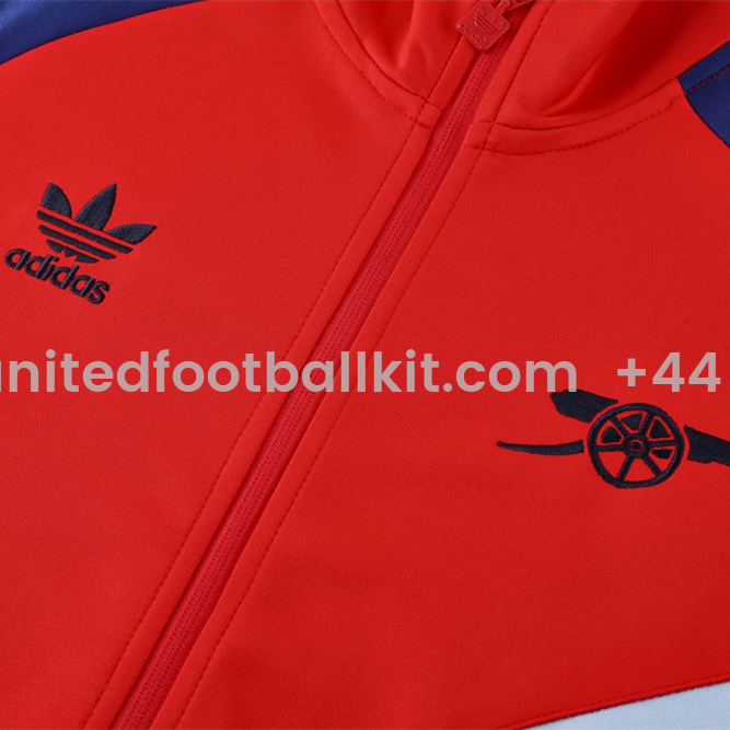 Unitedfootballkit.com | Arsenal 24-25 Originals LFSTLR Jacket Training Tracksuit - Red and Blue -Customize Name, Number and Patch | Worldwide Shipping