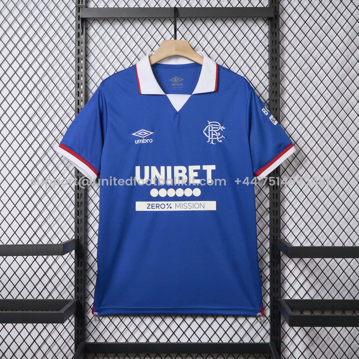 Unitedfootballkit.com | Glasgow Rangers 25-26 Home Jersey - Fans Version -Customize Name, Number and Patch | Worldwide Shipping