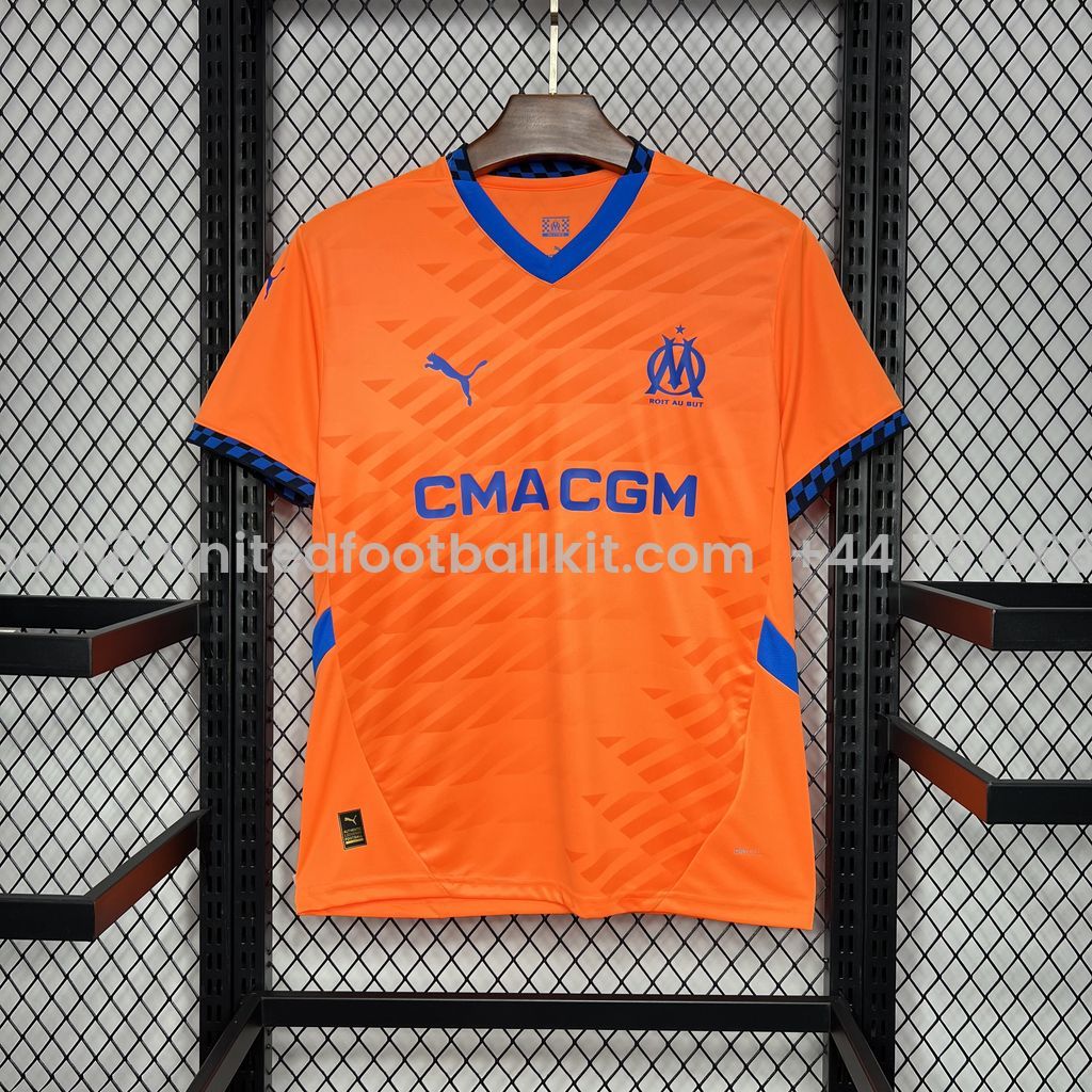 Unitedfootballkit.com | Marseille 24-25 Third Jersey - Fans Version -Customize Name, Number and Patch | Worldwide Shipping