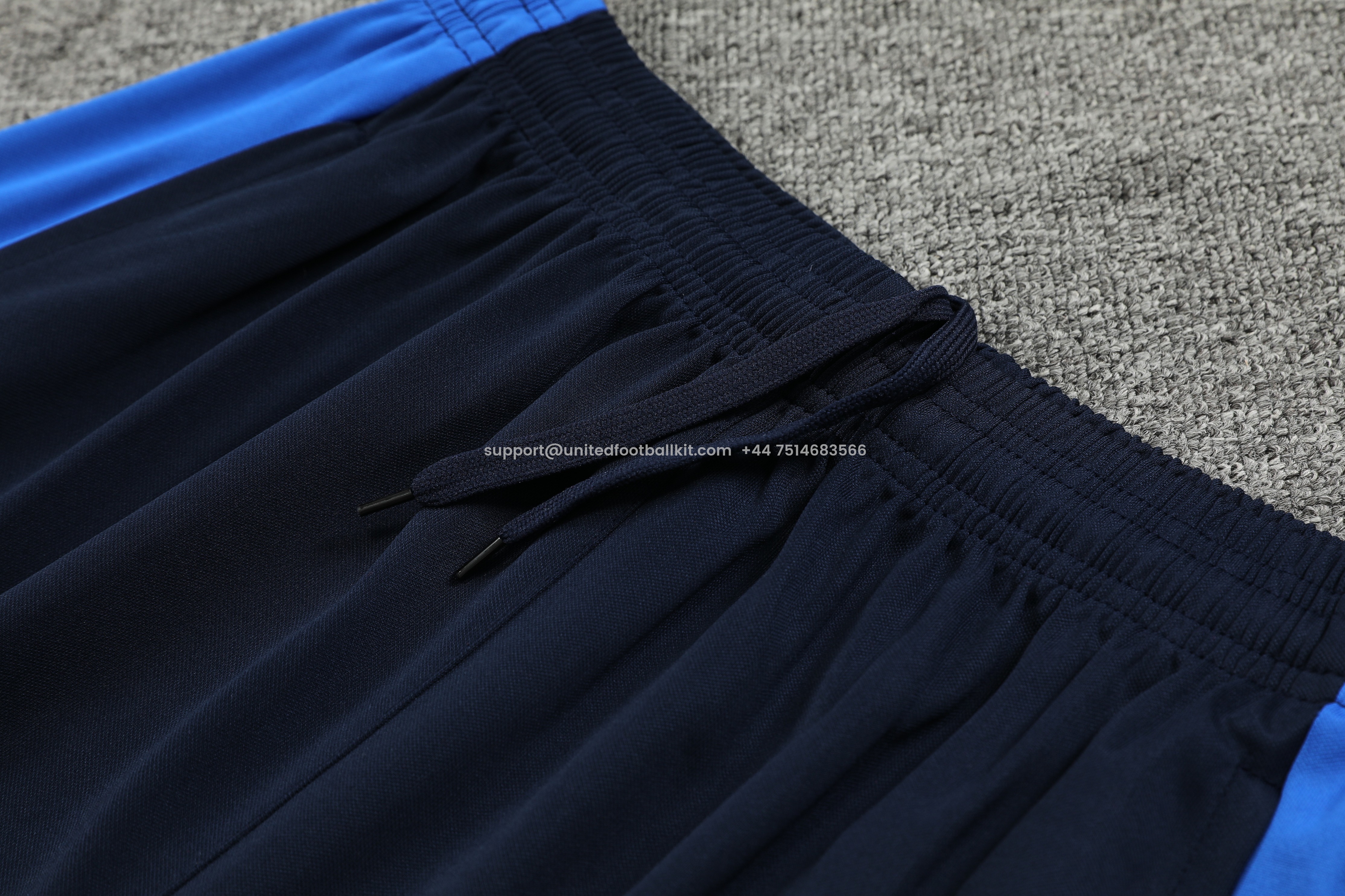 Unitedfootballkit.com | Barcelona 24-25 Short-Sleeve Training Set - Blue with Pattern -Customize Name, Number and Patch | Worldwide Shipping