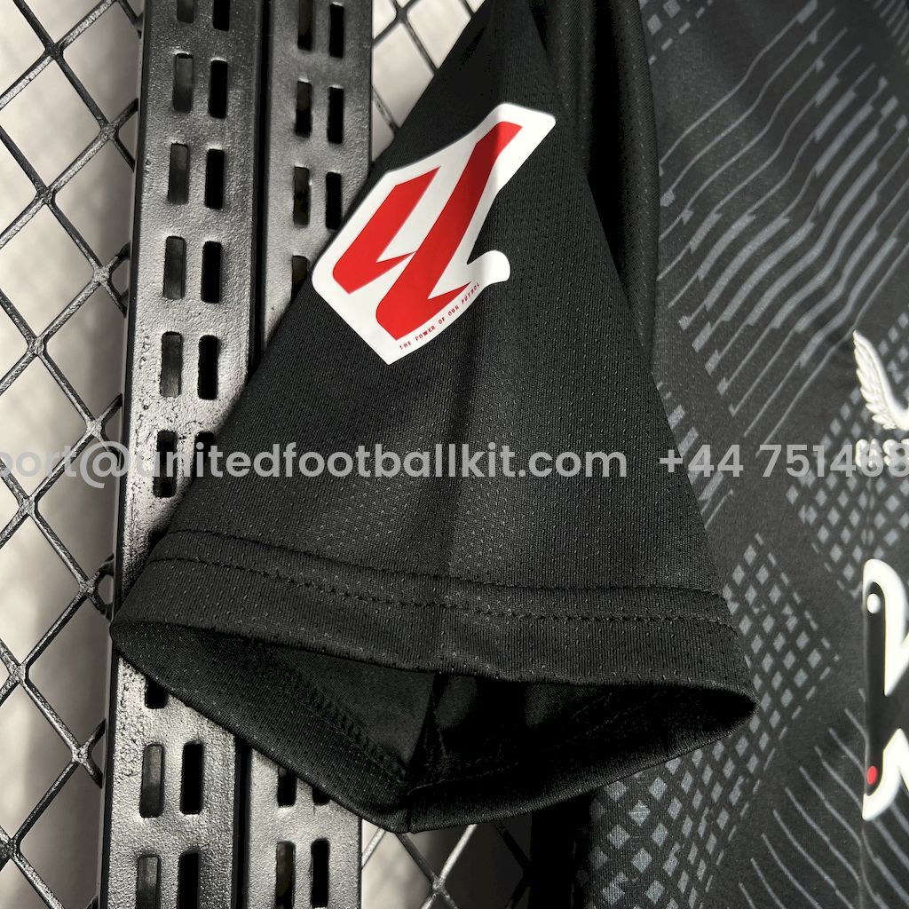 Unitedfootballkit.com | Athletic Bilbao 24-25 Black Goalkeeper Jersey - Fans Version -Customize Name, Number and Patch | Worldwide Shipping