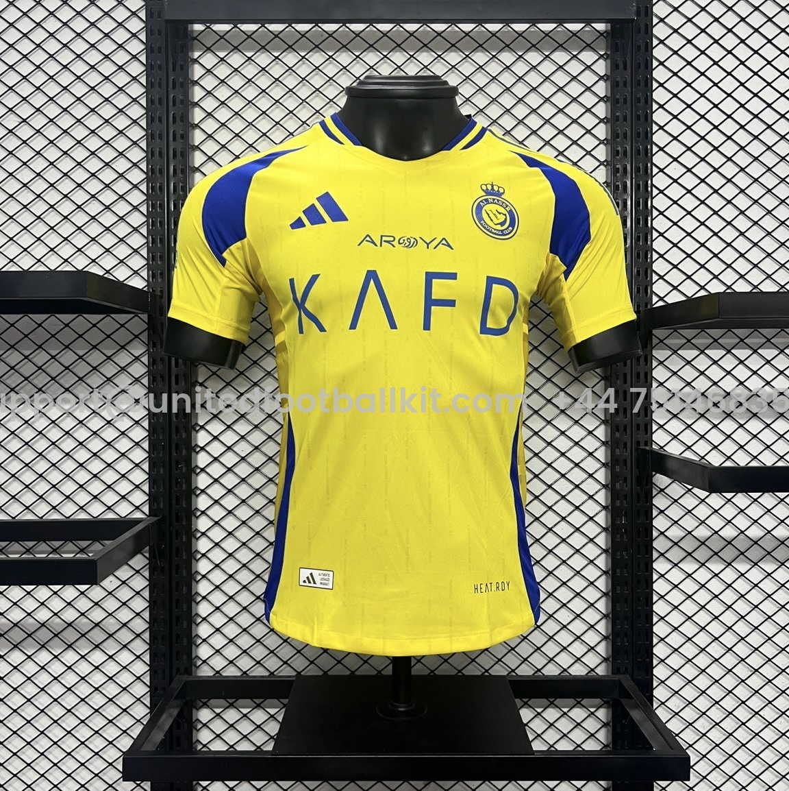 Unitedfootballkit.com | Al Nassr Riyadh Victory 24-25 Home Stadium Jersey - Player Version -Customize Name, Number and Patch | Worldwide Shipping