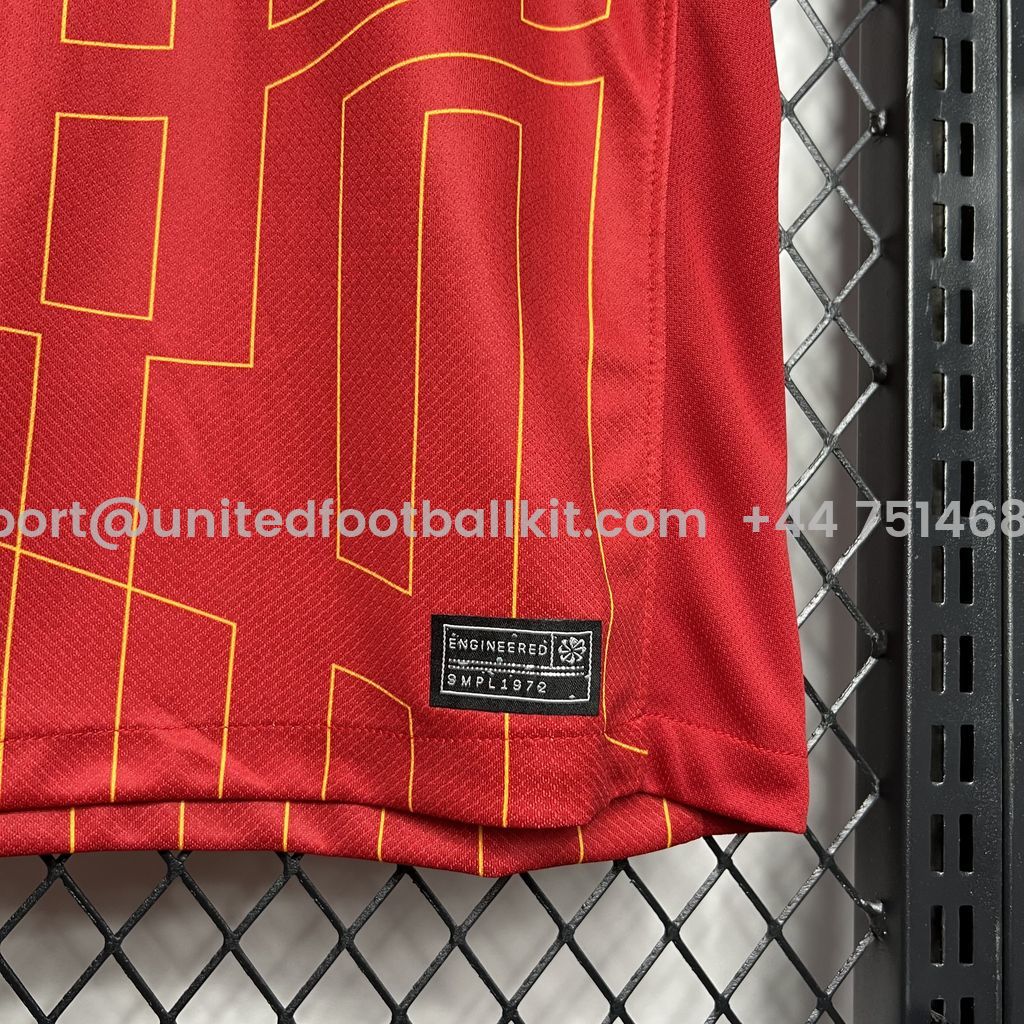 Unitedfootballkit.com | Liver.pool 24-25 Home Jersey with Golden Champions Patch - Fans Version -Customize Name, Number and Patch | Worldwide Shipping