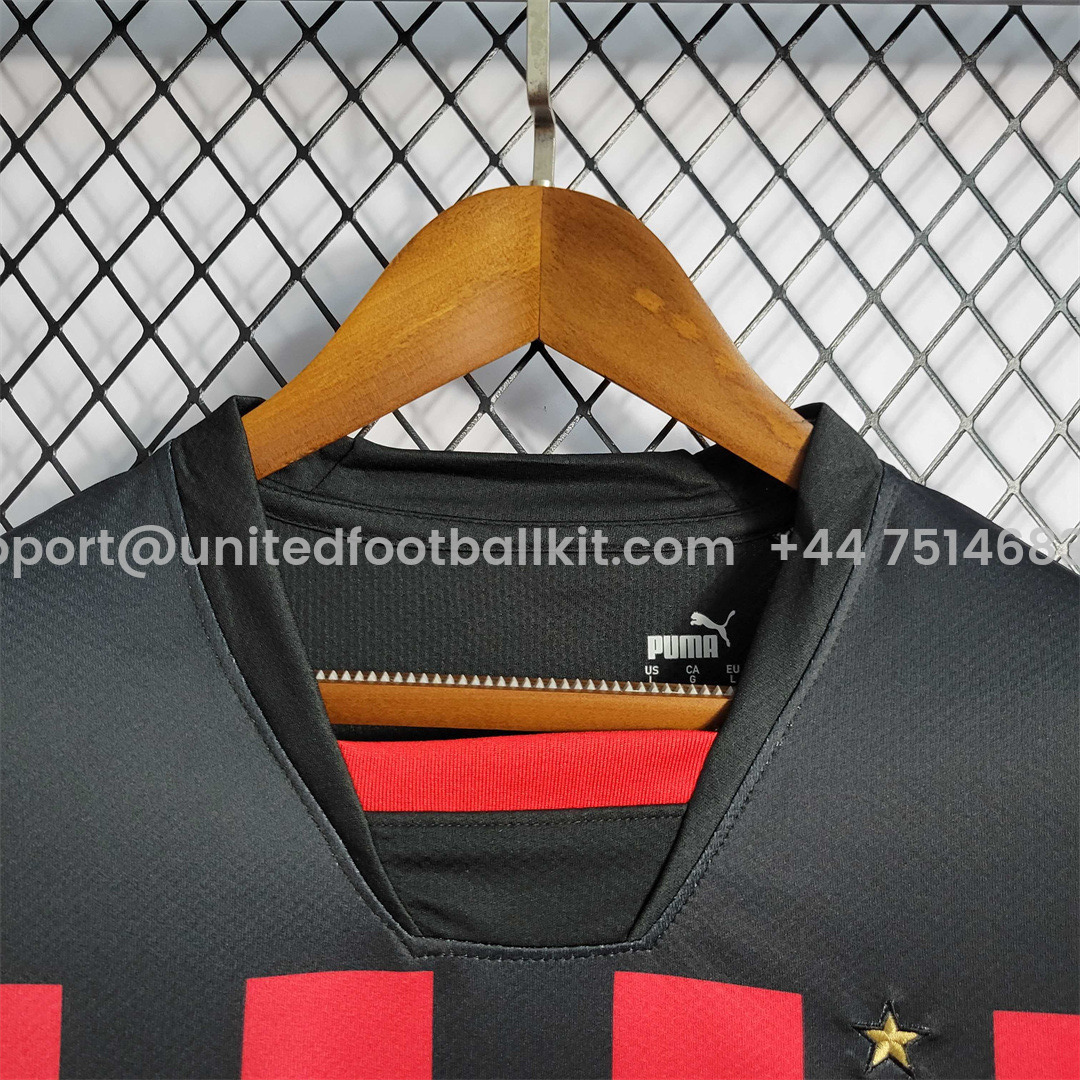 Unitedfootballkit.com | 22-23 AC Milan Home Jersey - Fans Version -Customize Name, Number and Patch | Worldwide Shipping