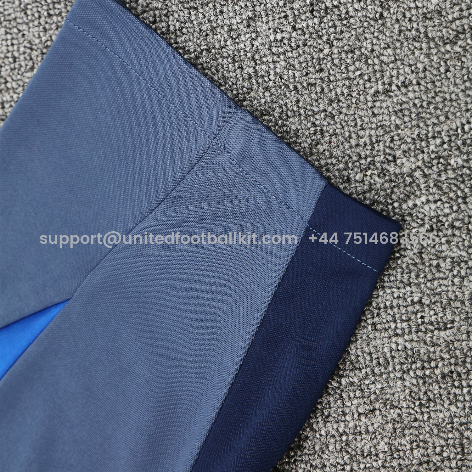 Unitedfootballkit.com | Paris Saint-Germain PSG 25-26 Short-Sleeve Training Set - Royal Blue & Royal Blue Shorts -Customize Name, Number and Patch | Worldwide Shipping