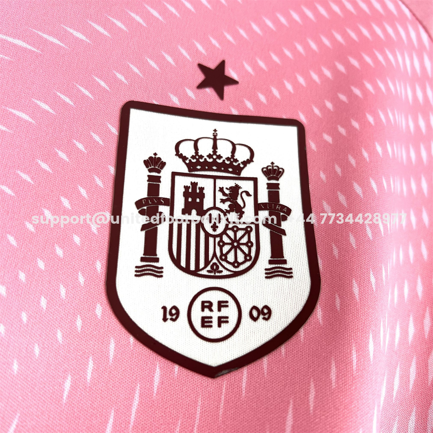Unitedfootballkit.com | Spain 2026 Soft Pink Goalkeeper Jersey - Fans Version -Customize Name, Number and Patch | Worldwide Shipping