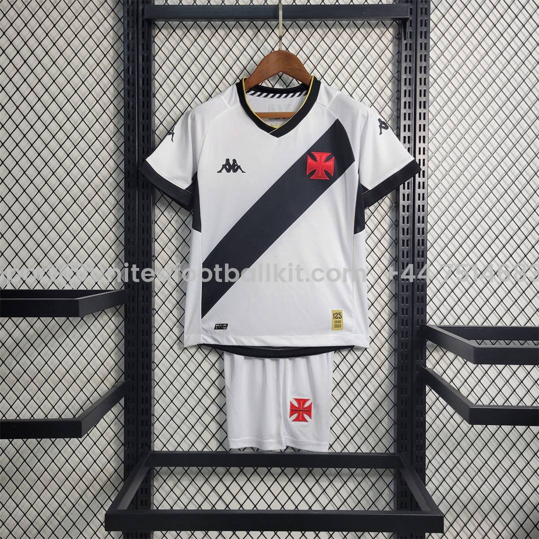 Unitedfootballkit.com | Vasco da Gama 2023 Away Stadium Kids Kit -Customize Name, Number and Patch | Worldwide Shipping