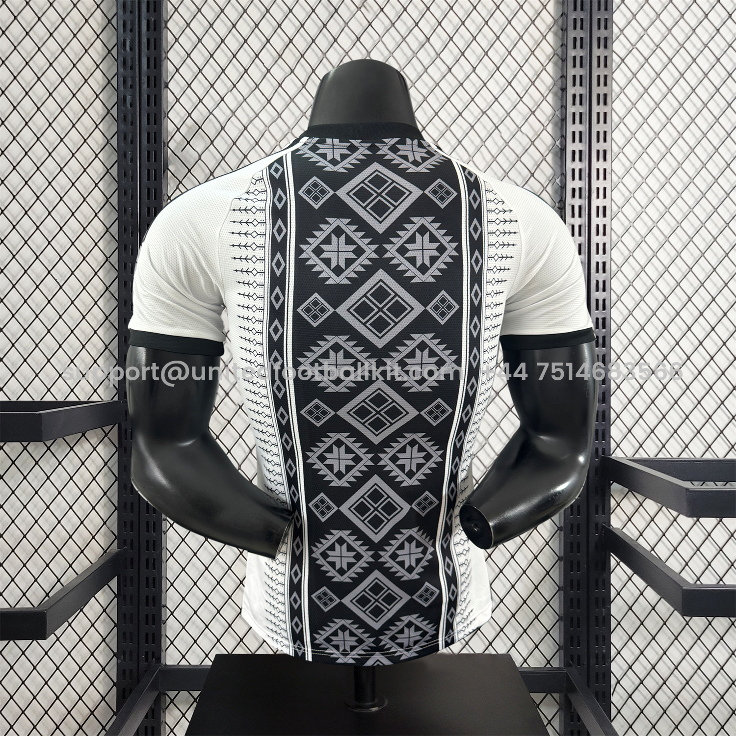 Unitedfootballkit.com | Club América 25-26 Black Totem Pattern White Special Jersey - Player Version -Customize Name, Number and Patch | Worldwide Shipping