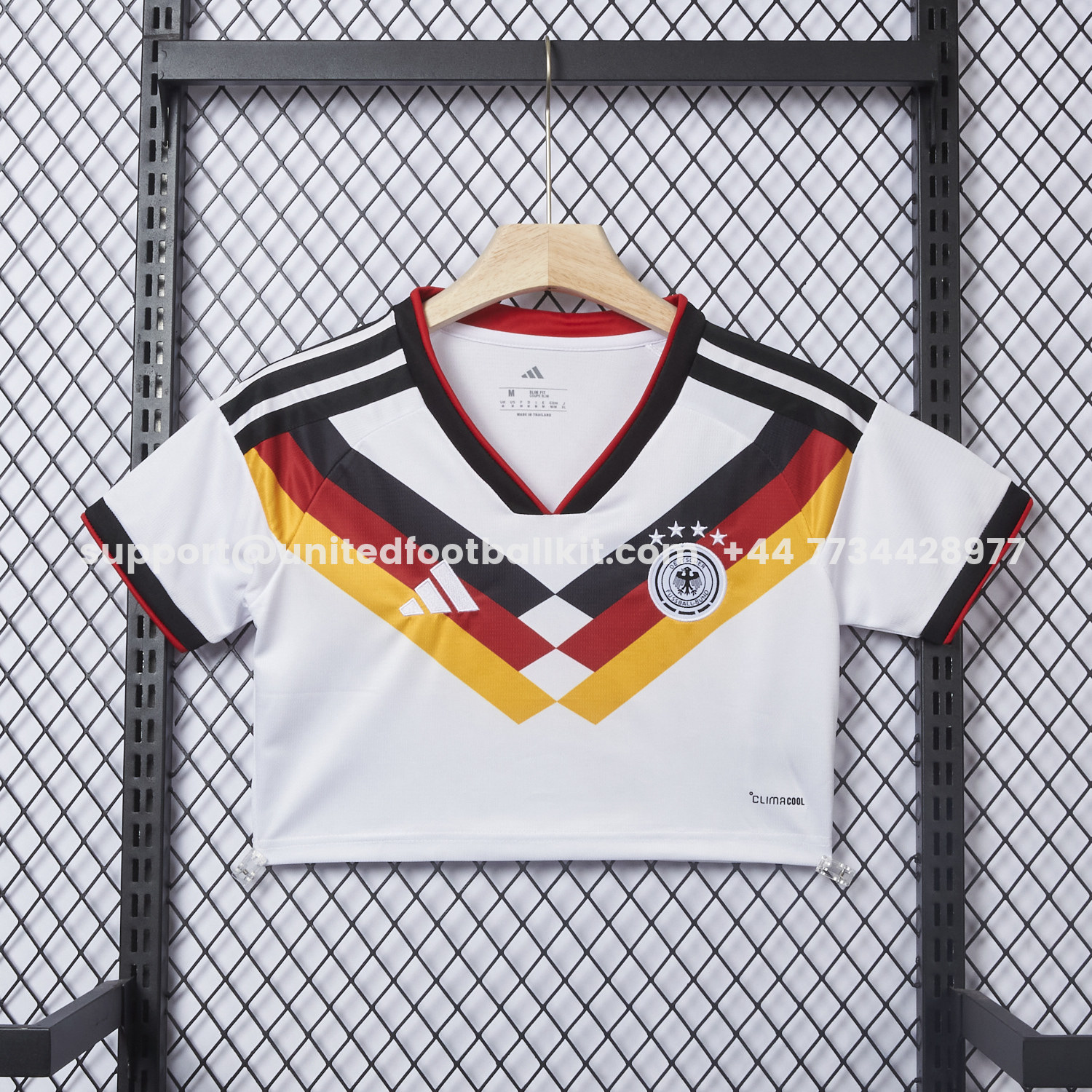 Unitedfootballkit.com | Women's Germany 2026 Home Cropped Jersey -Customize Name, Number and Patch | Worldwide Shipping