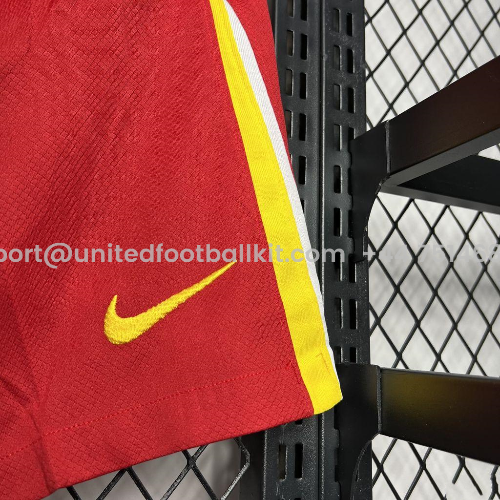 Unitedfootballkit.com | Liver.pool 24-25 Home Stadium Shorts - Fans Version -Customize Name, Number and Patch | Worldwide Shipping