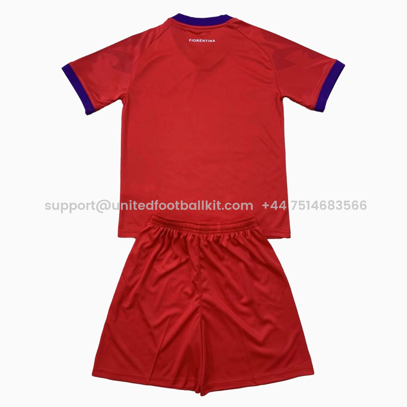 Unitedfootballkit.com | Fiorentina 24-25 Third Kids Kit -Customize Name, Number and Patch | Worldwide Shipping