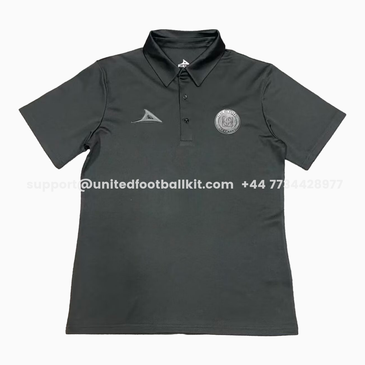 Unitedfootballkit.com | Cruz Azul 25-26 Black Polo Shirt -Customize Name, Number and Patch | Worldwide Shipping