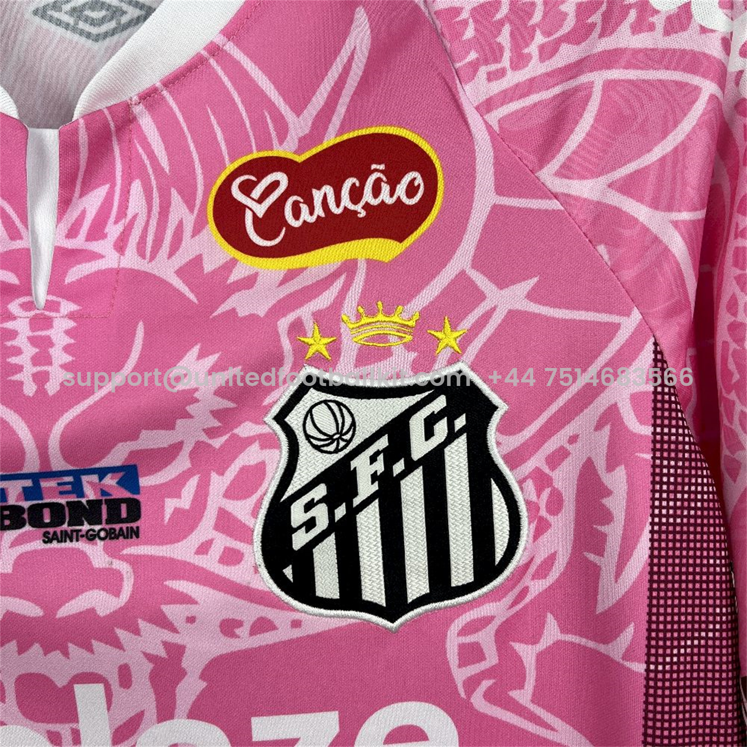Unitedfootballkit.com | Santos 25-26 Pink Special Jersey with Sponsors - Fans Version -Customize Name, Number and Patch | Worldwide Shipping