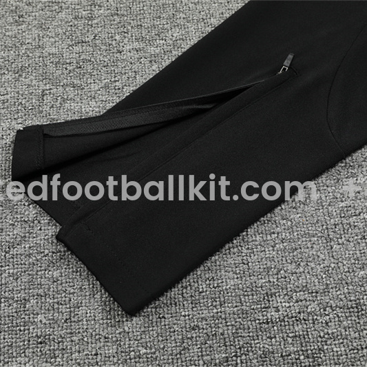 Unitedfootballkit.com | Real Madrid 24-25 Long Sleeve Training Set - Player Version - Black and Purple -Customize Name, Number and Patch | Worldwide Shipping