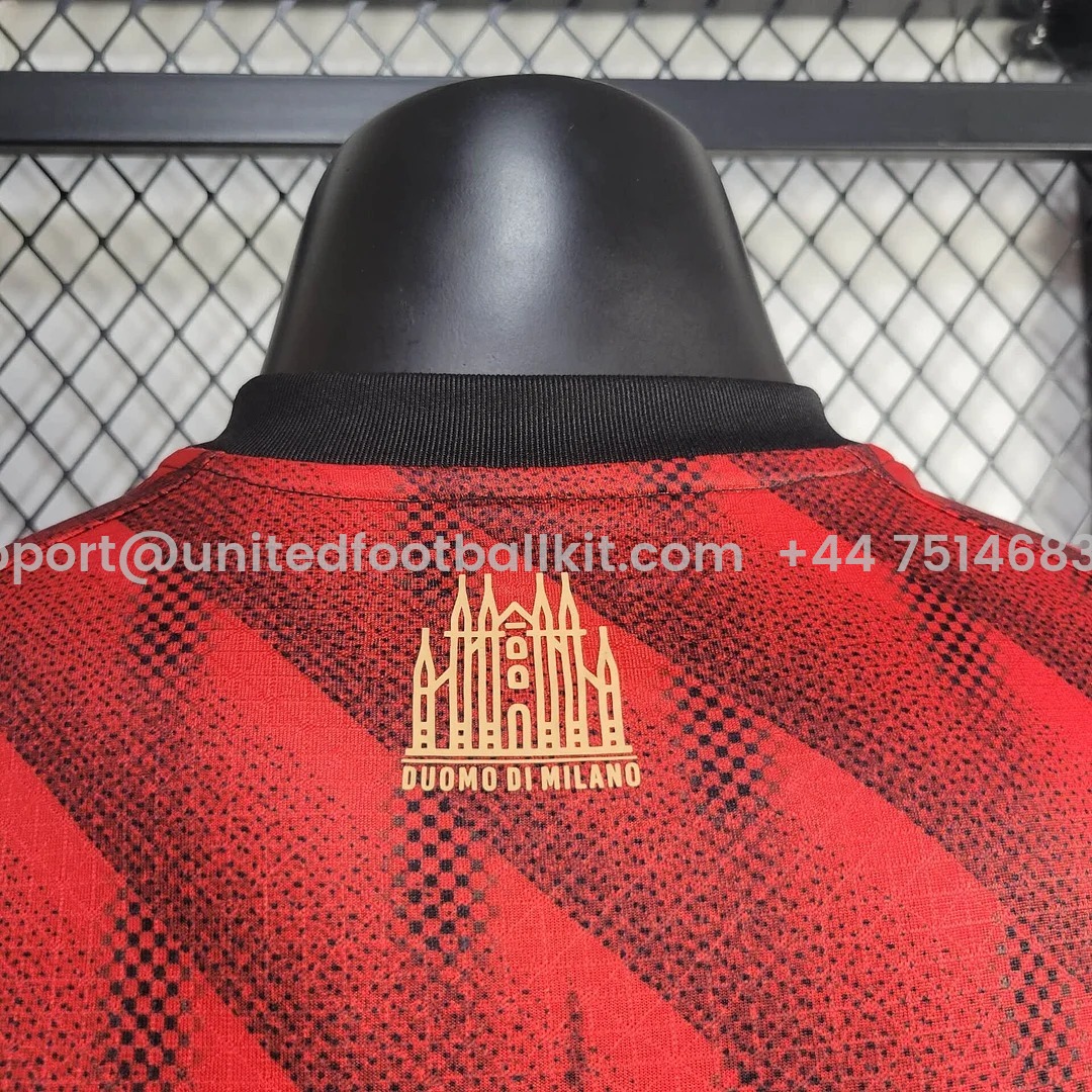 Unitedfootballkit.com | AC Milan 24-25 Cathedral Special Edition Jersey - Player Version -Customize Name, Number and Patch | Worldwide Shipping