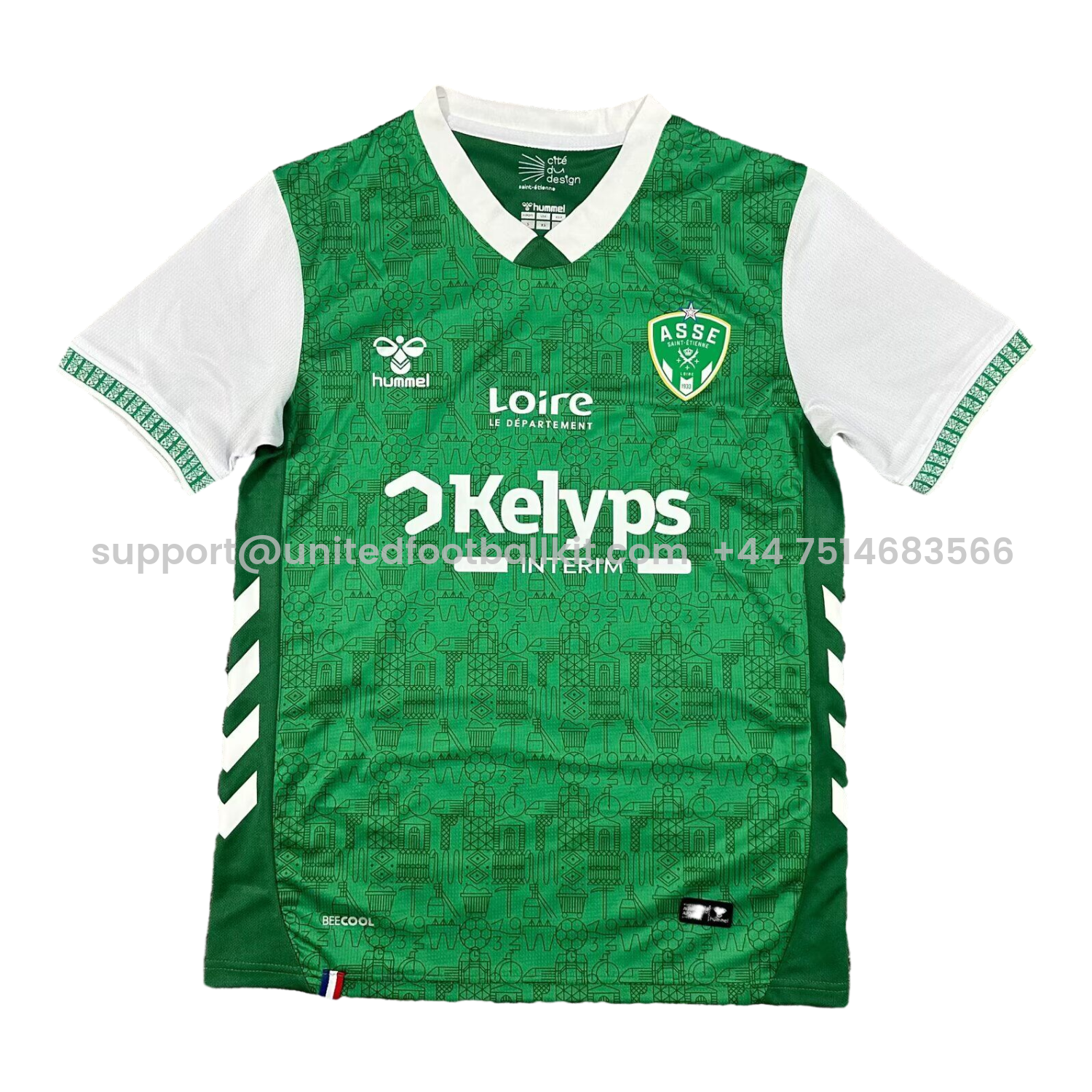Unitedfootballkit.com | AS Saint-Etienne 25-26 Home Jersey - Fans Version -Customize Name, Number and Patch | Worldwide Shipping