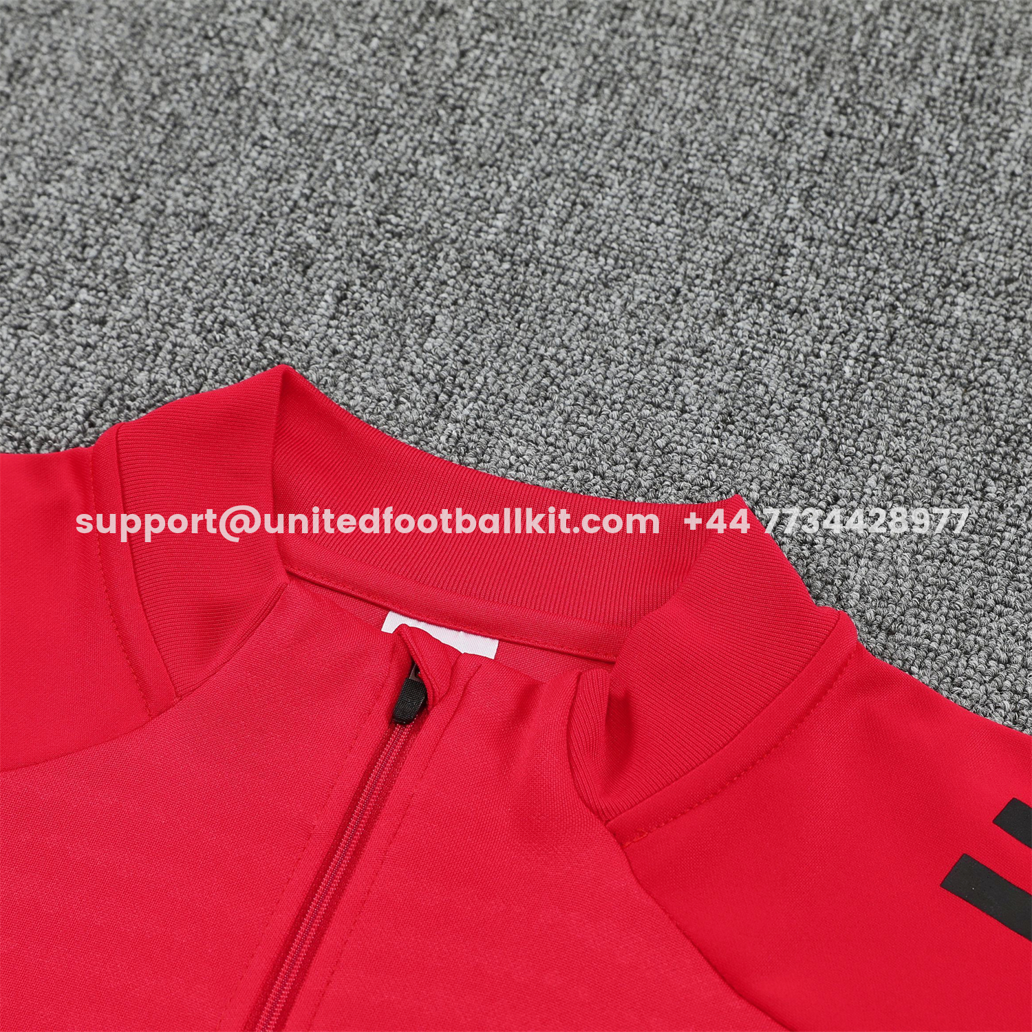 Unitedfootballkit.com | River Plate 25-26 Long Sleeves Training Set - Red Top & Black Pants -Customize Name, Number and Patch | Worldwide Shipping