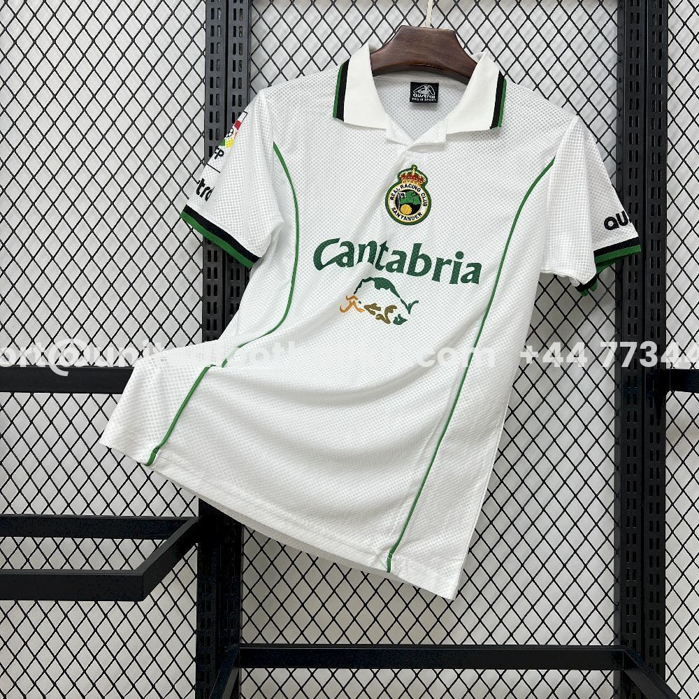 Unitedfootballkit.com | Retro Racing de Santander 1998-99 Home Jersey -Customize Name, Number and Patch | Worldwide Shipping