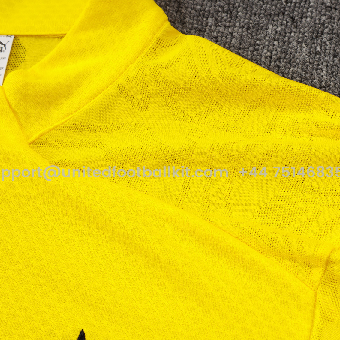 Unitedfootballkit.com | Dortmund 24-25 Long Sleeve Training Set - Player Version - Yellow -Customize Name, Number and Patch | Worldwide Shipping