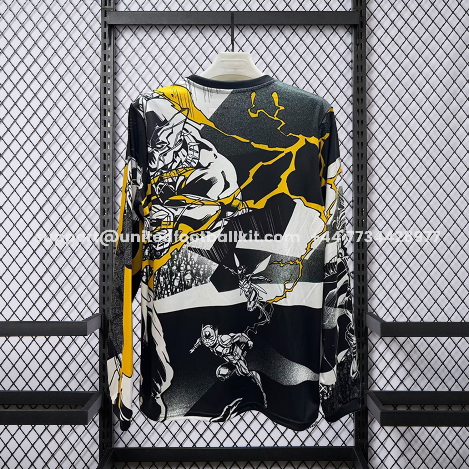 Unitedfootballkit.com | Real Madrid 25-26 Comics Special Long Sleeves Jersey - Fans Version -Customize Name, Number and Patch | Worldwide Shipping