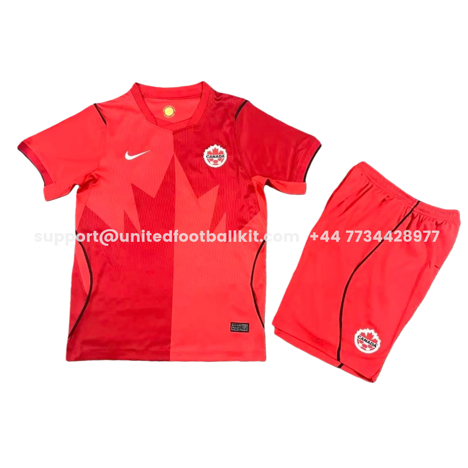 Unitedfootballkit.com | Canada 2026 Home Kids Kit -Customize Name, Number and Patch | Worldwide Shipping