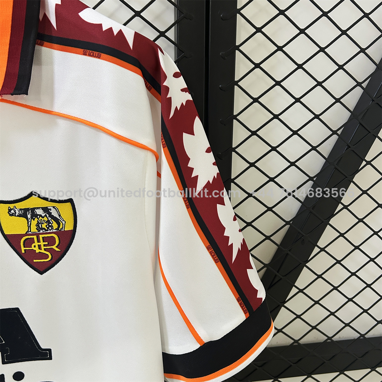 Unitedfootballkit.com | Retro Roma 1998-99 Away Jersey -Customize Name, Number and Patch | Worldwide Shipping
