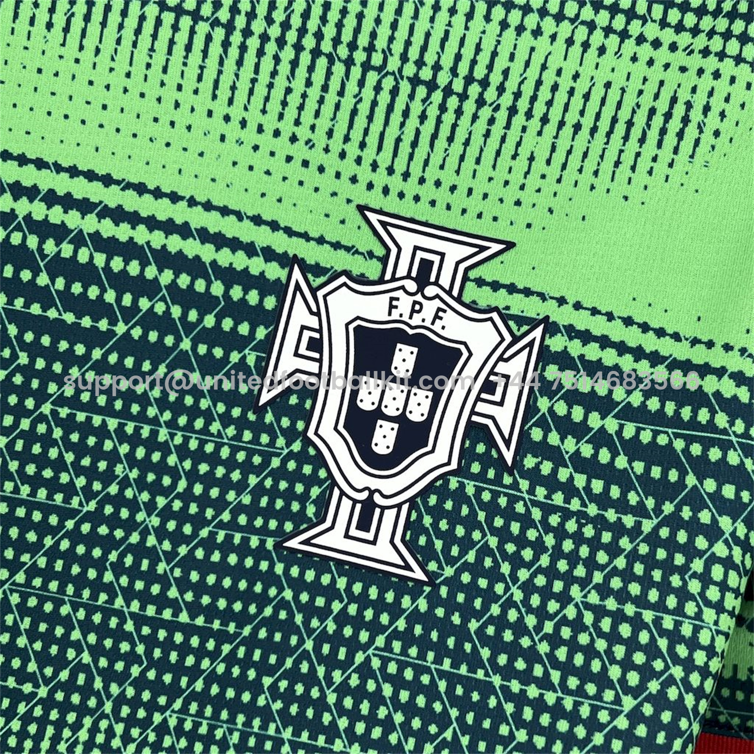 Unitedfootballkit.com | Portugal 2025-26 Green Esports Jersey - Fans Version -Customize Name, Number and Patch | Worldwide Shipping