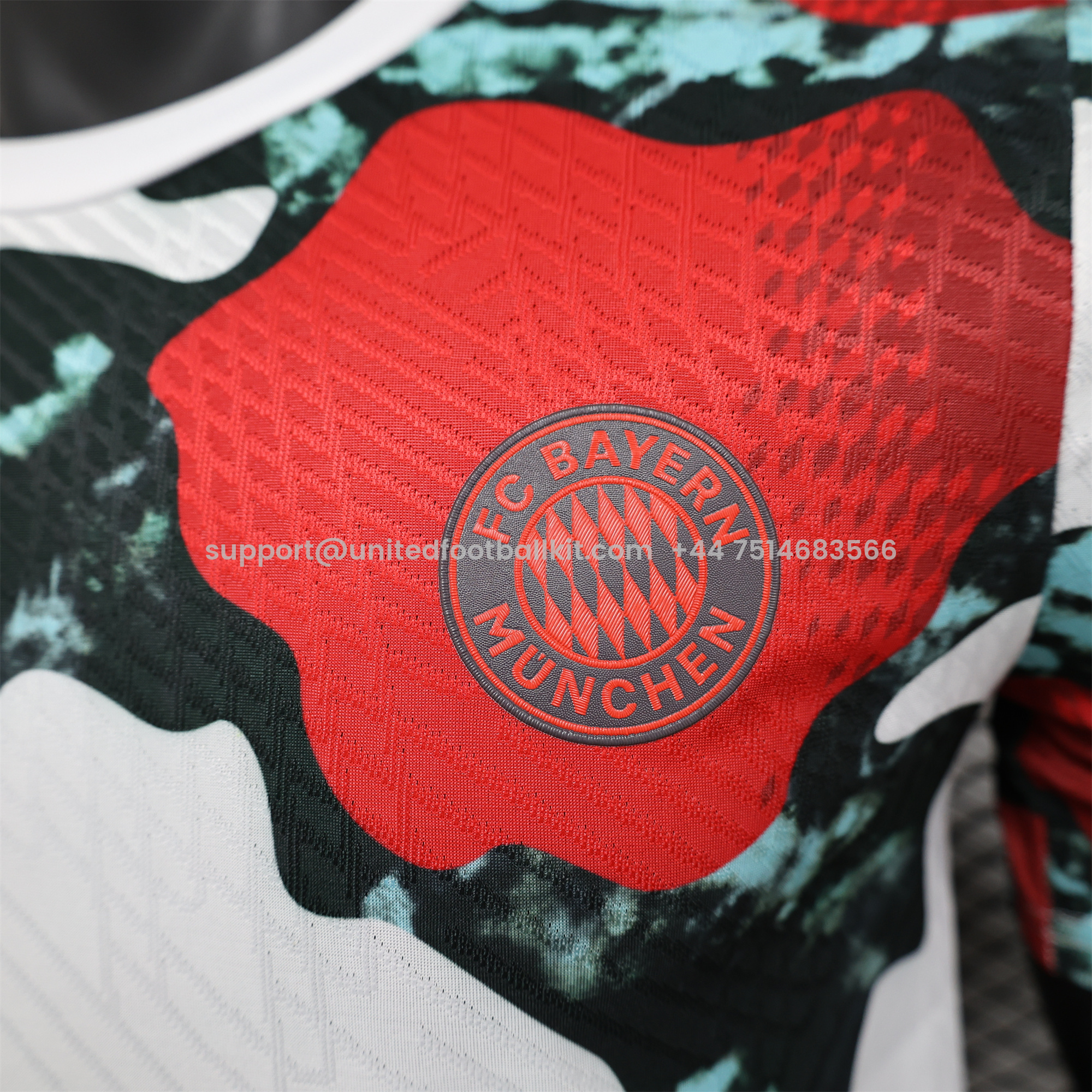 Unitedfootballkit.com | Bayern Munich 24-25 Pre-Match Home 2 Jersey - Player Version -Customize Name, Number and Patch | Worldwide Shipping