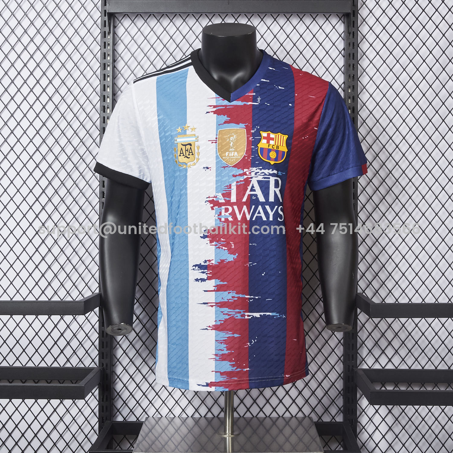 Unitedfootballkit.com | Messi 25-26 Argentina & Barcelona Special Jersey - Player Version -Customize Name, Number and Patch | Worldwide Shipping