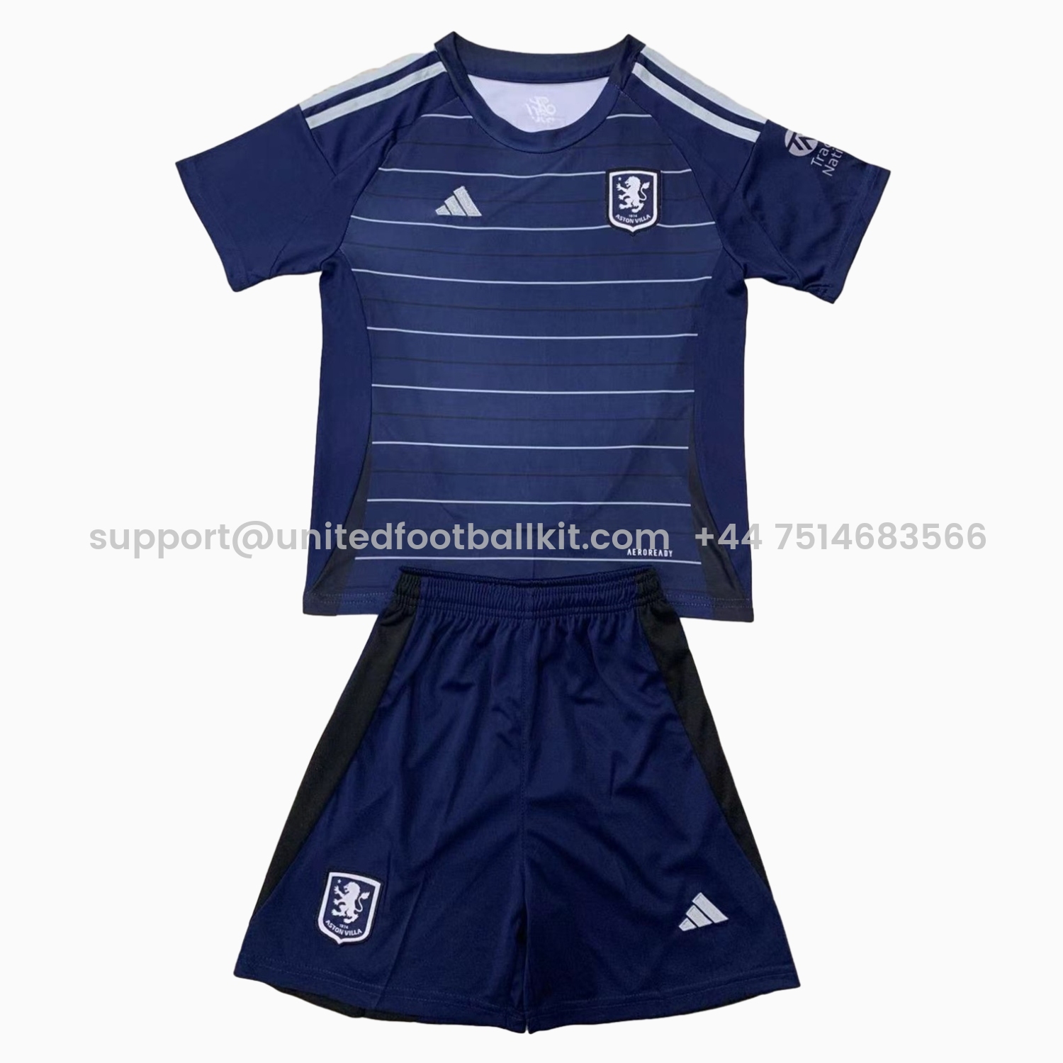 Unitedfootballkit.com | Aston Villa 24-25 Third Kids Kit -Customize Name, Number and Patch | Worldwide Shipping