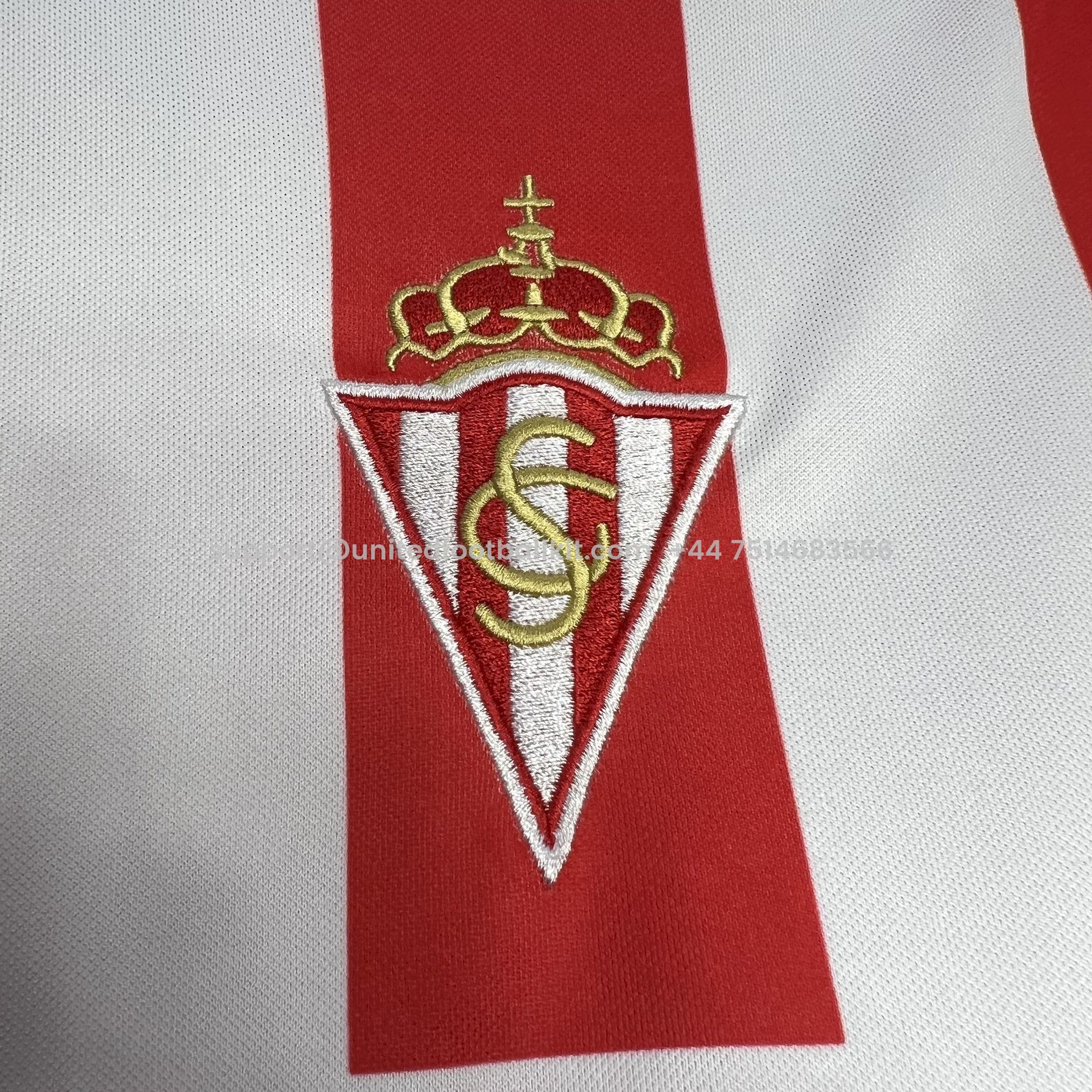 Unitedfootballkit.com | Retro Sporting de Gijon 2002-03 Home Jersey -Customize Name, Number and Patch | Worldwide Shipping
