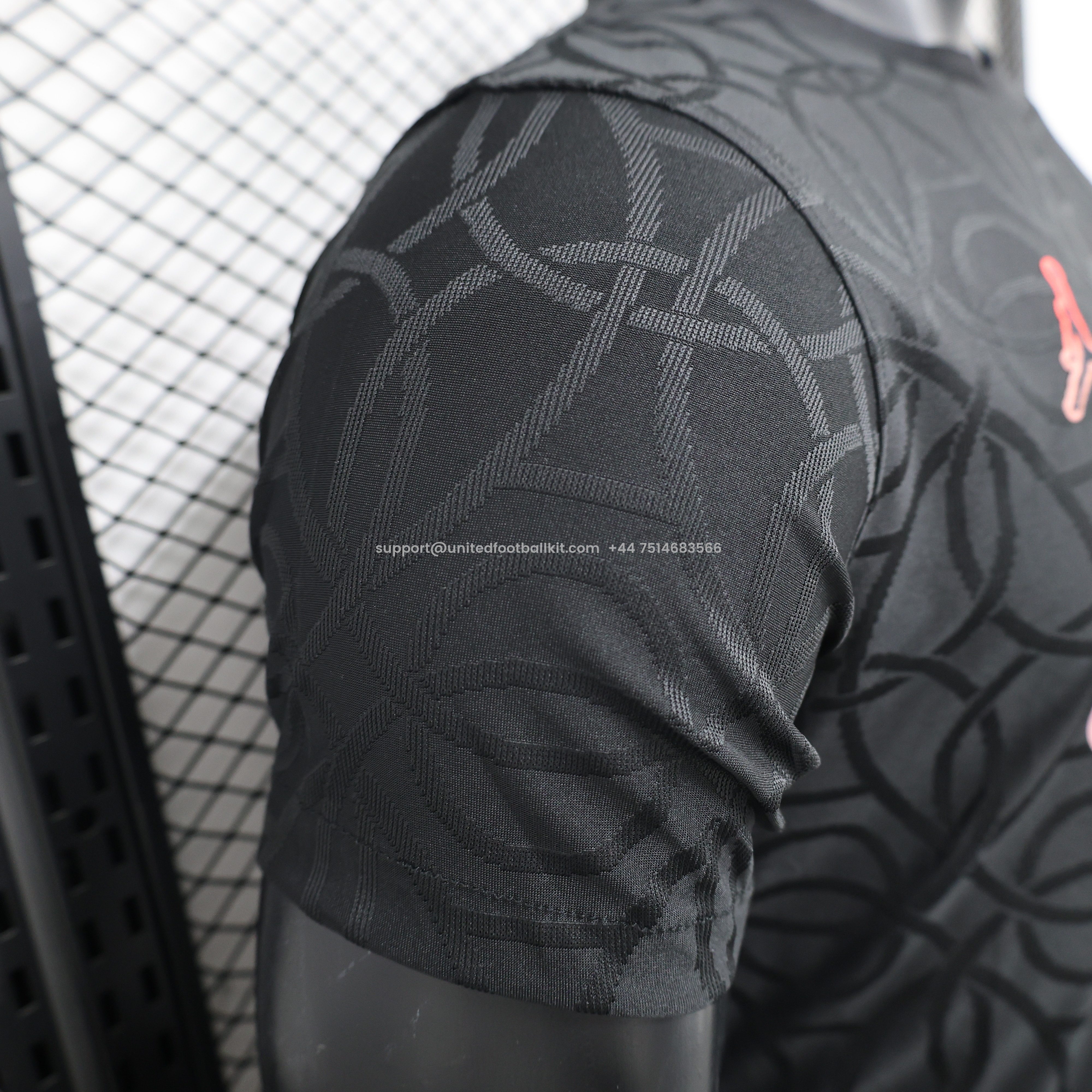 Unitedfootballkit.com | Paris Saint-Germain PSG X JD 24-25 Third Pre-Match Black Jersey - Player Version -Customize Name, Number and Patch | Worldwide Shipping