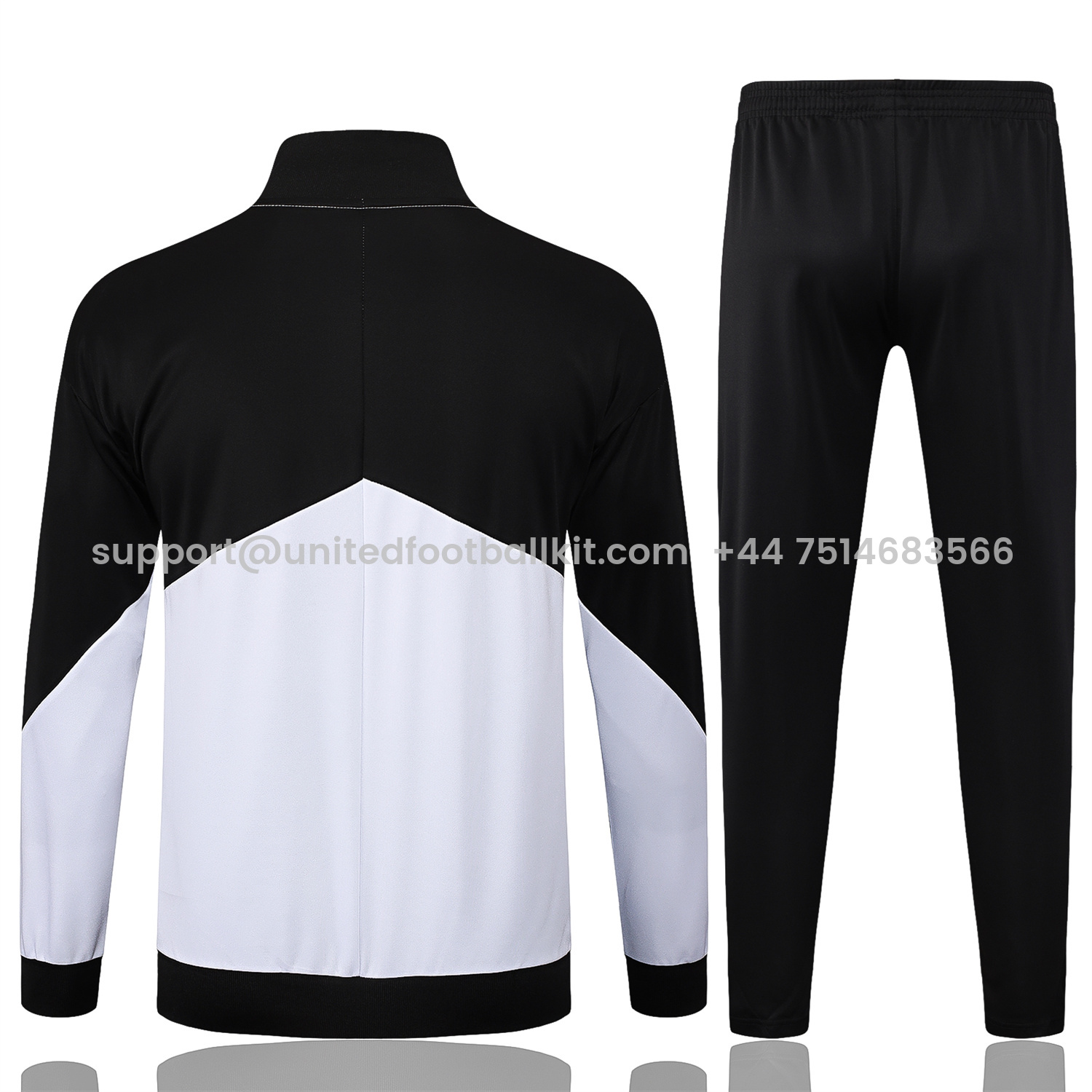 Unitedfootballkit.com | Corinthians 25-26 Jacket Training Tracksuit - White Jackets & Black Pants -Customize Name, Number and Patch | Worldwide Shipping