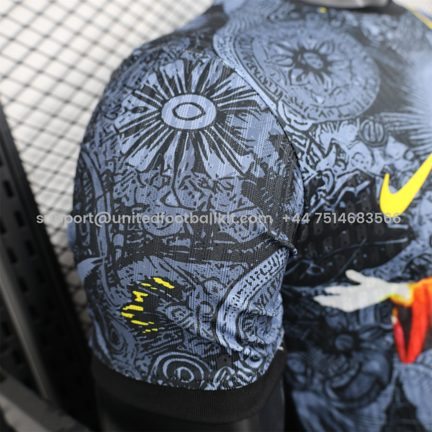 Unitedfootballkit.com | Brazil 25-26 Colorful Jesus Statue Special Black Jersey - Player Version -Customize Name, Number and Patch | Worldwide Shipping