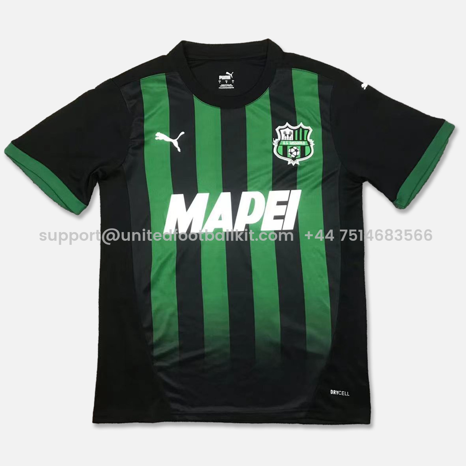 Unitedfootballkit.com | Sassuolo 24-25 Home Stadium Jersey - Fans Version -Customize Name, Number and Patch | Worldwide Shipping