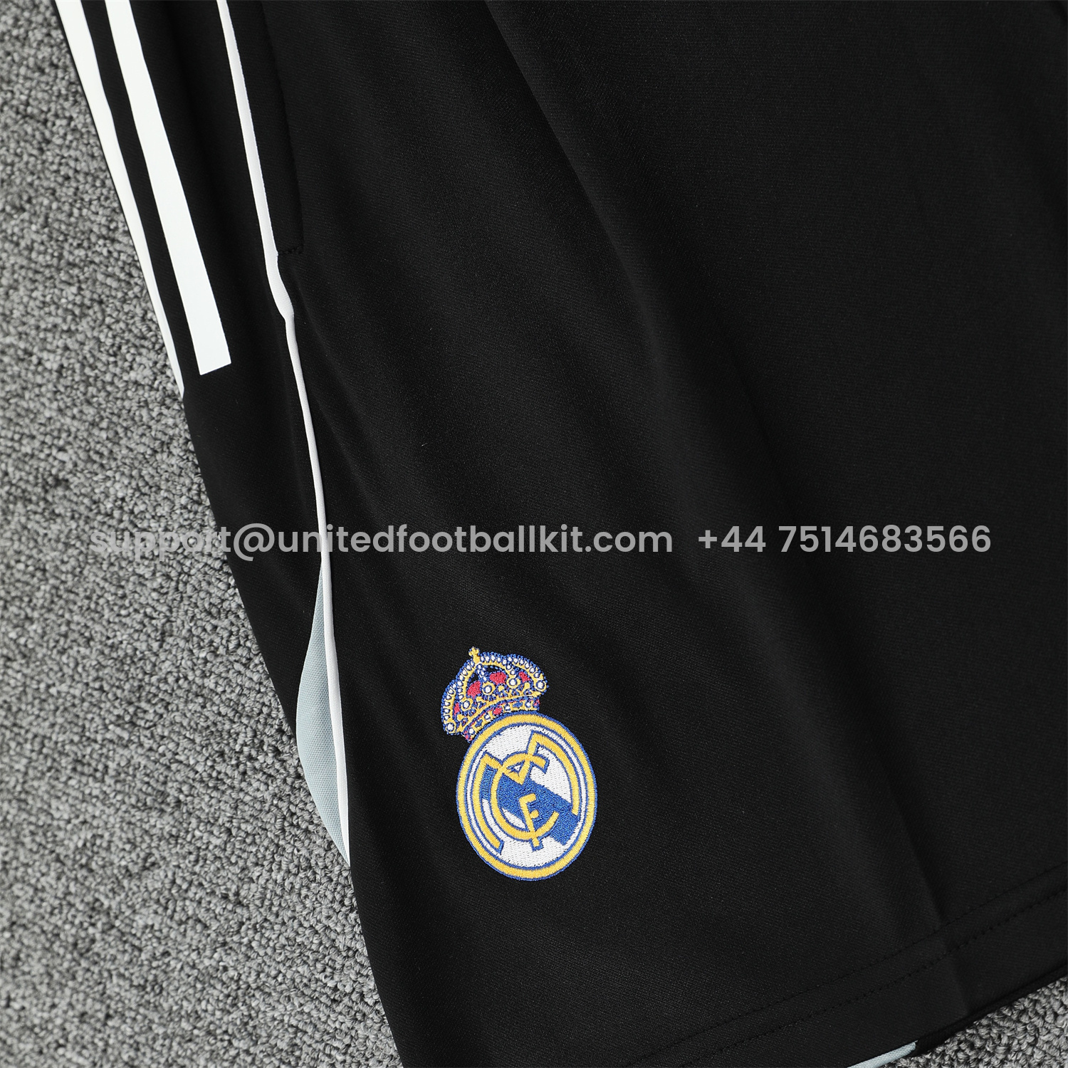Unitedfootballkit.com | Real Madrid 25-26 Vest Training Set - Blue Purple Curve Pattern Vest & Black Shorts -Customize Name, Number and Patch | Worldwide Shipping