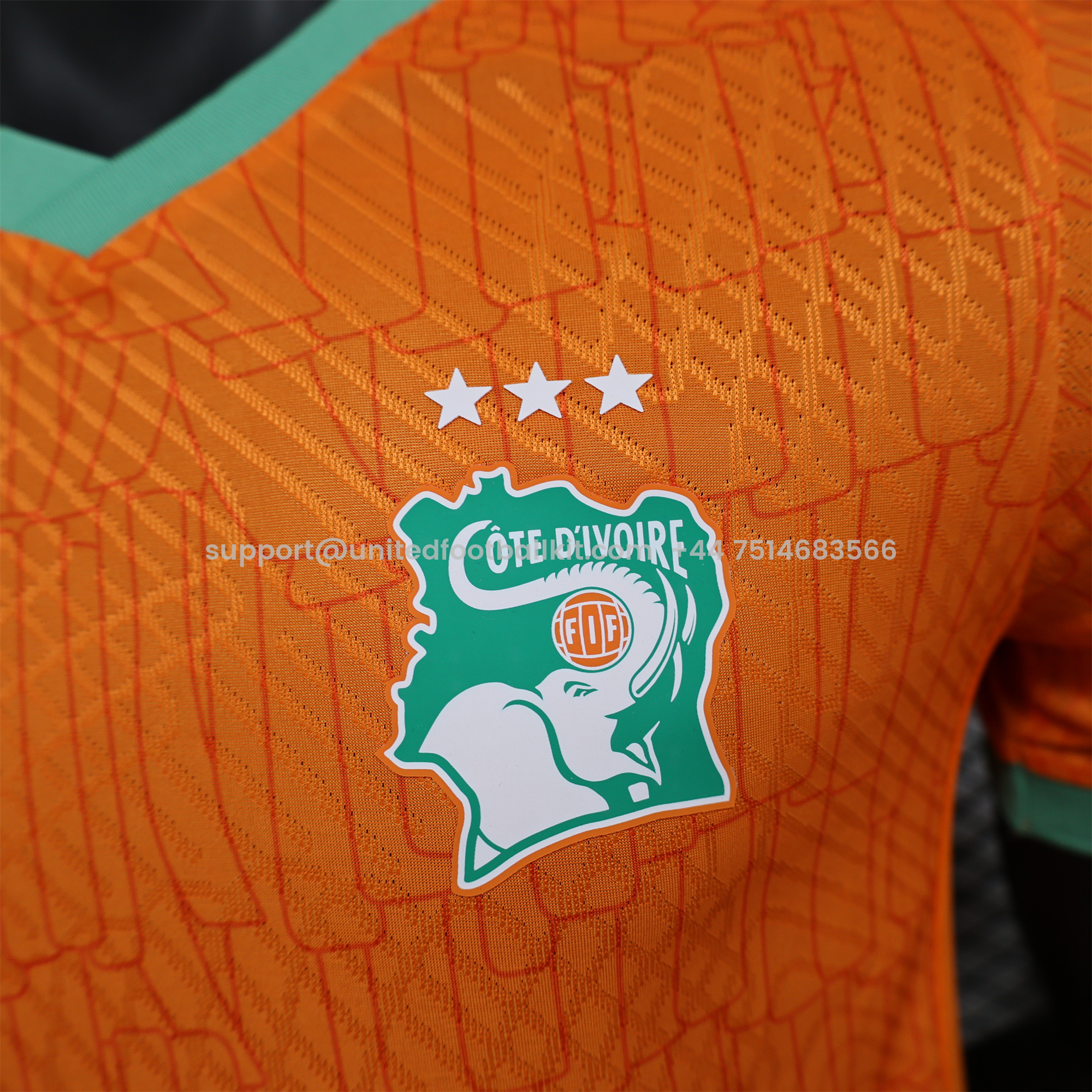 Unitedfootballkit.com | Ivory Coast 2024 Home Jersey - Player Version -Customize Name, Number and Patch | Worldwide Shipping
