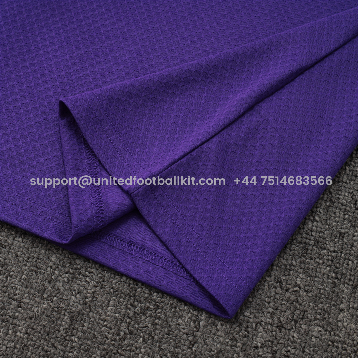 Unitedfootballkit.com | Real Madrid 25-26 Throwback Trefoil Short-Sleeve Training Set - Purple -Customize Name, Number and Patch | Worldwide Shipping