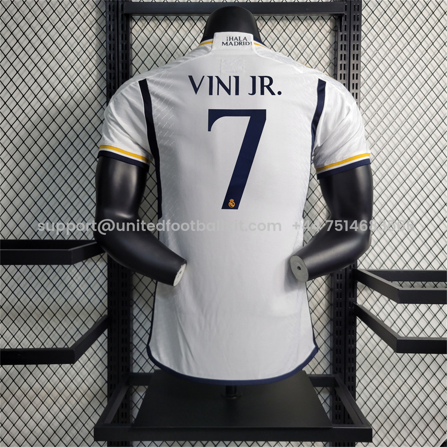 Unitedfootballkit.com | Retro Real Madrid 2023-24 Home Jersey - Player Version -Customize Name, Number and Patch | Worldwide Shipping