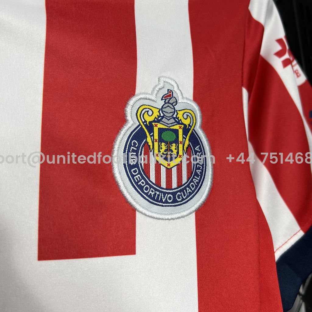 Unitedfootballkit.com | Chivas de Guadalajara 24-25 Home Stadium Kids Kit -Customize Name, Number and Patch | Worldwide Shipping