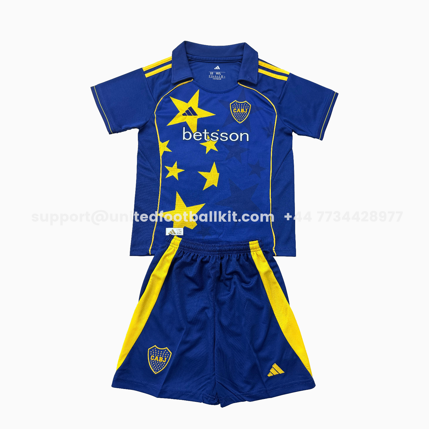 Unitedfootballkit.com | Boca Juniors 25-26 Blue Concept Kids Kit -Customize Name, Number and Patch | Worldwide Shipping